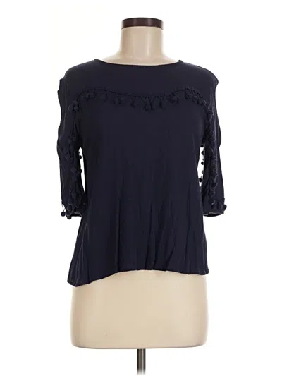 Pre-owned Alythea 3/4 Sleeve T-shirt In Blue