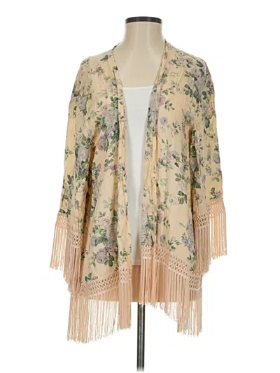 Pre-owned Alythea Cardigan Sweater In Tan