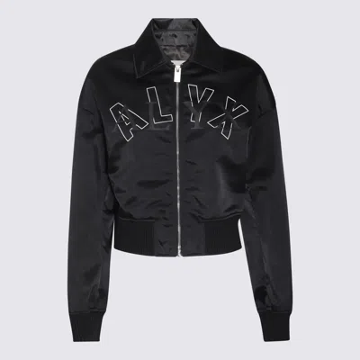 Alyx 1017  9sm Black Nylon Logo Bomber Jacket