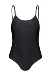 Alyx Open-back Buckle-detail Bodysuit In Black
