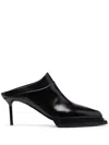 Alyx Black Leather Mules In Black