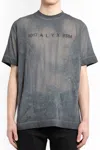 Alyx 1017  9sm Man T-shirt Lead Size L Cotton, Polyester In Black