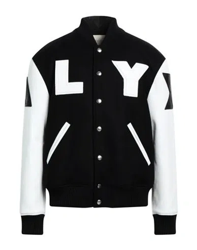 ALYX 1017 ALYX 9SM MAN JACKET BLACK SIZE L WOOL, POLYAMIDE, LAMBSKIN