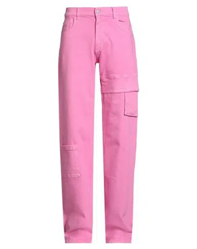 Alyx 1017  9sm Man Jeans Pink Size S Cotton, Elastane