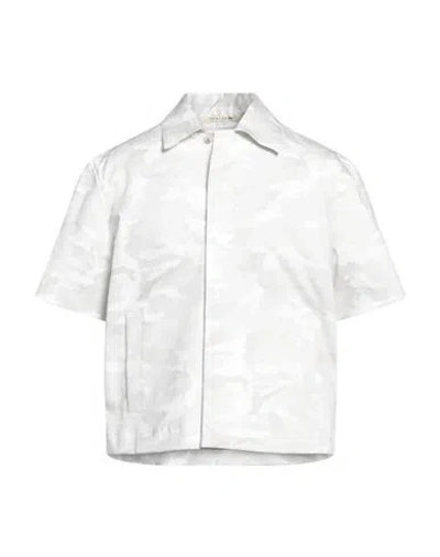Alyx 1017  9sm Man Shirt Light Grey Size 34 Cotton, Elastane In Multi
