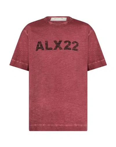 Alyx 1017  9sm Man T-shirt Brick Size L Cotton In Red