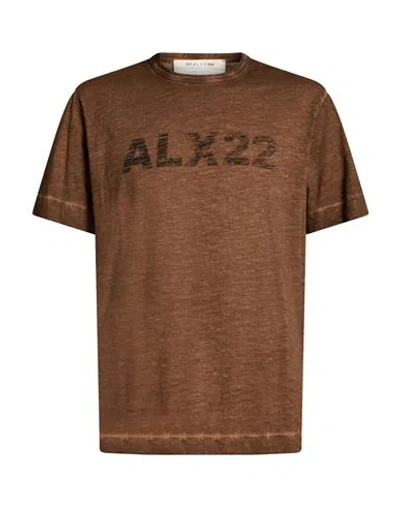 Alyx 1017  9sm Man T-shirt Brown Size M Cotton In Multi