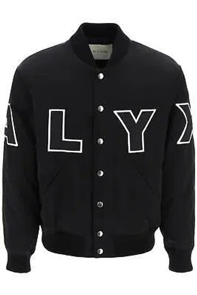 Pre-owned Alyx 1017  9sm Maxi Logo Bomber Jacket In Black