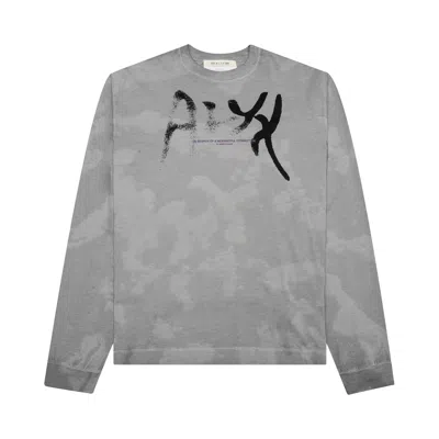 Pre-owned Alyx 1017  9sm Meaning Connection Treated Long-sleeve Tee 'light Grey' | Men's Size Xxl