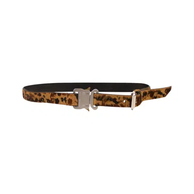 Pre-owned Alyx 1017  9sm Medium Rollercoaster Belt 'leopard' | Multi-color | Men's Size M