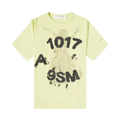 Pre-owned Alyx 1017  9sm Short-sleeve Graphic T-shirt 'washed Out Yellow' | Men's Size M