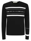 Alyx Contrast-logo Striped Jumper In Black