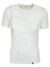 Alyx Ladies Twisted Short Sleeve Round Neck T-shirt In White