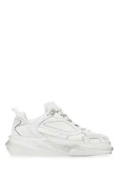 Pre-owned Alyx 1017  9sm White Leather Hiking Sneakers