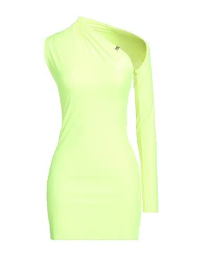 Alyx 1017  9sm Woman Mini Dress Lime Green Size 6 Polyamide, Elastane
