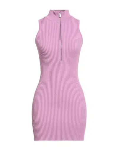 Alyx 1017  9sm Woman Mini Dress Pink Size L Viscose, Polyamide, Elastane