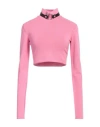 Alyx 1017  9sm Woman Turtleneck Pink Size M Viscose, Polyamide, Elastane