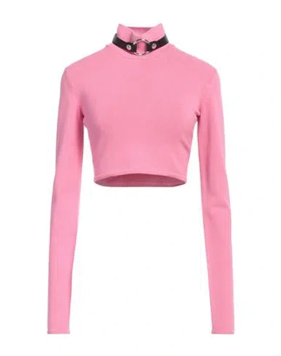 Alyx 1017  9sm Woman Turtleneck Pink Size M Viscose, Polyamide, Elastane