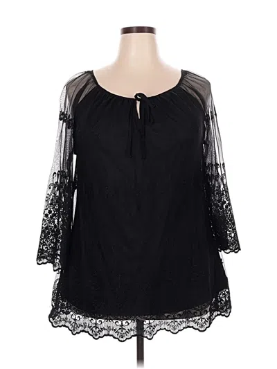 Pre-owned Alyx 3/4 Sleeve Blouse In Black