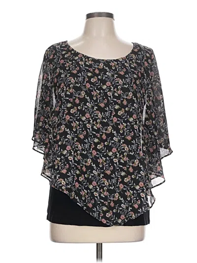 Pre-owned Alyx 3/4 Sleeve Blouse In Black