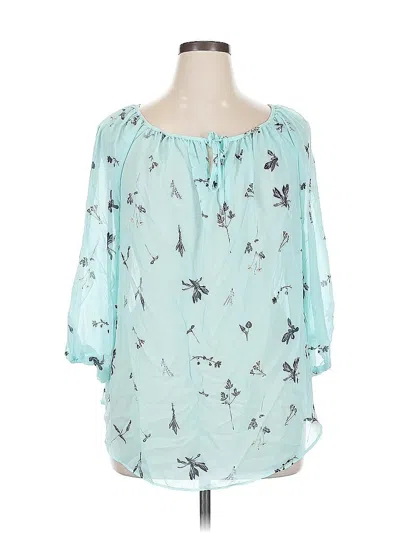 Pre-owned Alyx 3/4 Sleeve Blouse In Blue