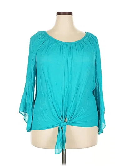 Pre-owned Alyx 3/4 Sleeve Blouse In Blue
