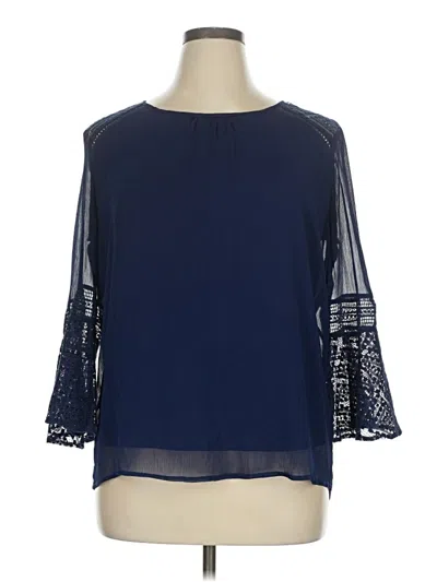 Pre-owned Alyx 3/4 Sleeve Blouse In Blue