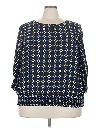 Pre-owned Alyx 3/4 Sleeve Blouse In Blue