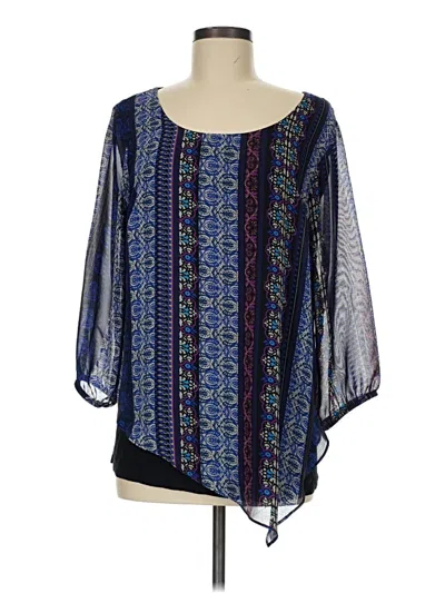 Pre-owned Alyx 3/4 Sleeve Blouse In Blue