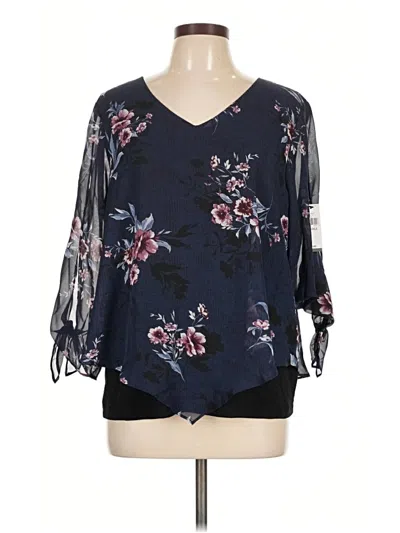 Alyx 3/4 Sleeve Blouse In Blue