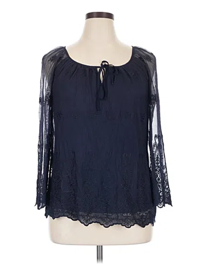 Pre-owned Alyx 3/4 Sleeve Blouse In Blue