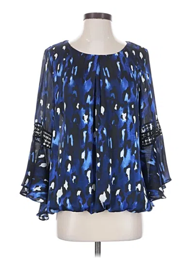 Pre-owned Alyx 3/4 Sleeve Blouse In Blue