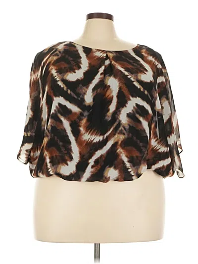 Pre-owned Alyx 3/4 Sleeve Blouse In Brown