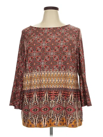 Pre-owned Alyx 3/4 Sleeve Blouse In Brown
