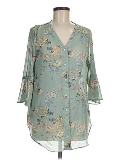 Pre-owned Alyx 3/4 Sleeve Blouse In Green