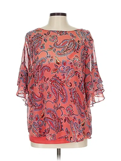 Pre-owned Alyx 3/4 Sleeve Blouse In Orange