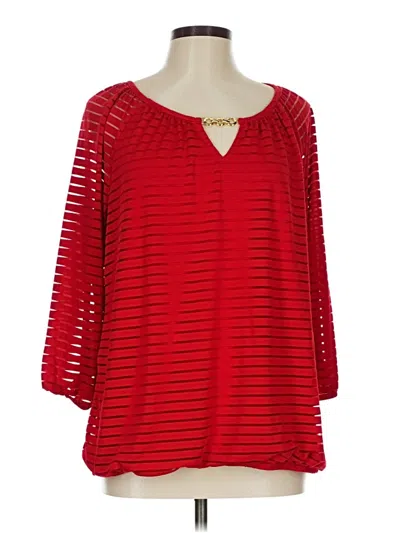 Pre-owned Alyx 3/4 Sleeve Blouse In Red