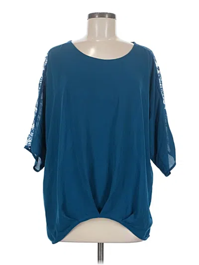 Pre-owned Alyx 3/4 Sleeve Blouse In Teal