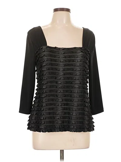 Pre-owned Alyx 3/4 Sleeve Top Black Square Neckline Tops