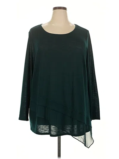 Pre-owned Alyx 3/4 Sleeve Top Teal Boatneck Tops