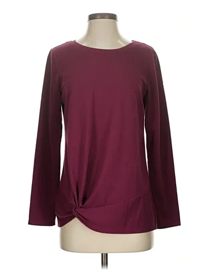 Pre-owned Alyx 3/4 Sleeve T-shirt In Burgundy