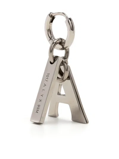 Alyx A Charm Pendant Earring In Silver