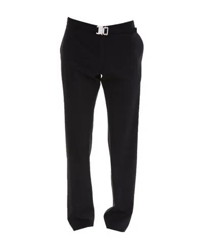 Alyx Belted Straight-leg Trousers In Black