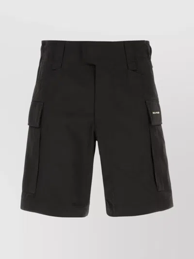 Alyx Bermuda Shorts With Cargo Pockets And Belt Loops In Blue
