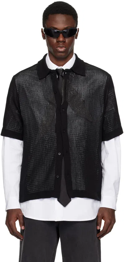 Alyx Black Button Up Shirt In Blk0001 Black
