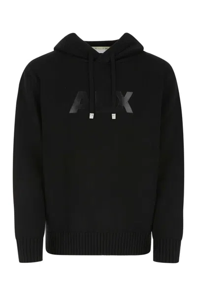 Alyx Black Cotton Sweater In Blk0001