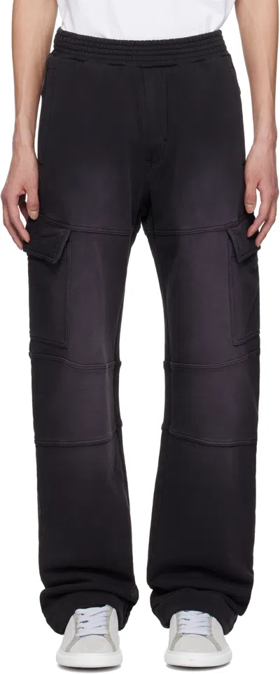 Alyx Black Garment Dye Cargo Pants In Washed Black