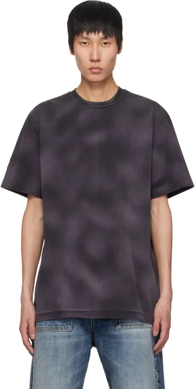 Alyx Black Garment-dyed Boxy T-shirt In Washed Black