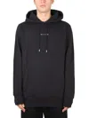 Alyx Black Hoodie With Drawstring Hood In Black