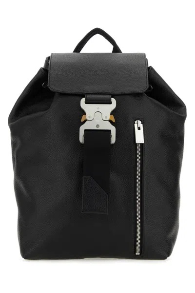 Alyx Black Leather Tank Backpack